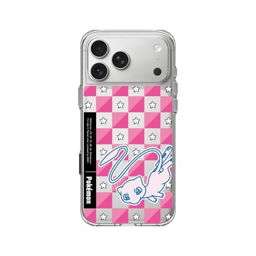 iPhone 17 Pro Max Clear Case（相機按鈕） 透明 - 寶可夢 Pokemon - 多彩系列-夢幻格紋