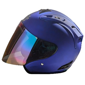 WRF 沃狼 安全帽 A6 素色 消光寶石藍 R帽 內襯全可拆 透氣 抗UV40+ 快速插扣 半罩