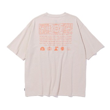日本限定 POLER HISTORY RELAX FIT TEE-POLER HISTORY 品牌歷程寬鬆短袖T恤 / 淺橘