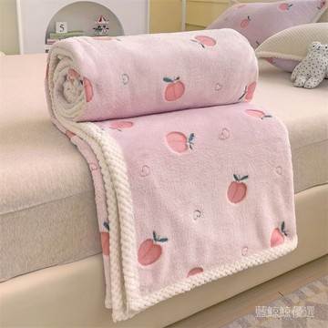 💕臺灣出貨💕毛毯床單小毯子蓋被學生宿捨保暖單人加絨加厚珊瑚絨雙麵絨午睡毯 0QUB