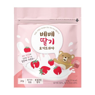 BEBE 貝兒 乳酸菌水果球  草莓  18g  1包