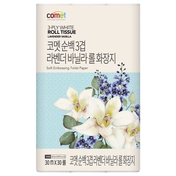 comet 三層捲筒衛生紙 薰衣草香草  30m  30捲  1袋