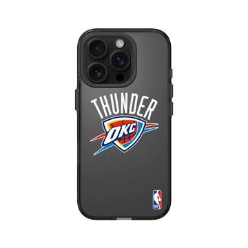 iPhone 16 Pro Clear (相機按鈕) 酷墨灰 - NBA - Logo-奧克拉荷馬市雷霆 Oklahoma City Thunder - Light