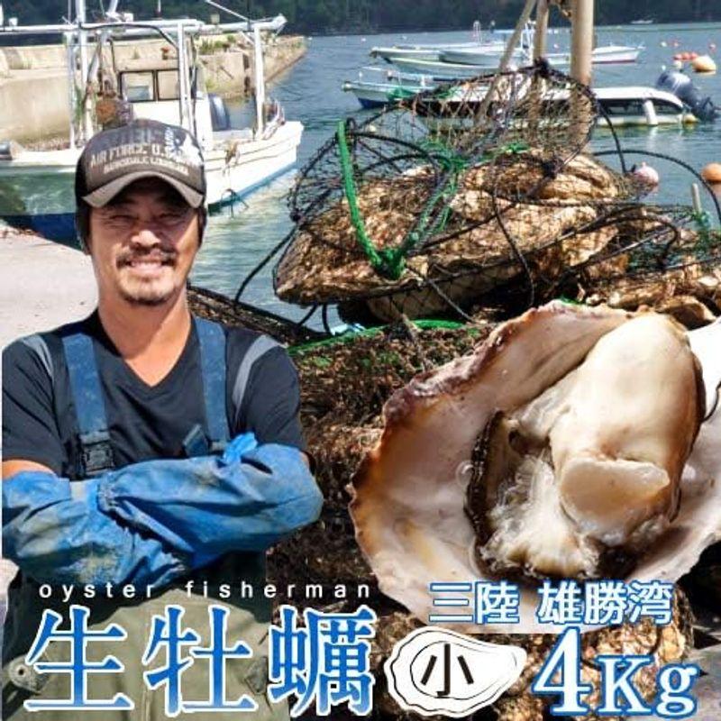 牡蠣 生 カキ［S］4kg 生牡蠣 殻付き 生食 宮城県産 雄勝湾 海遊 漁師直送 生がき 生ガキ 焼き牡蠣 バーベキュー