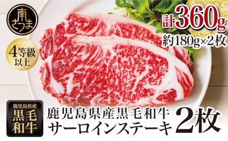 A4等級以上 黒毛和牛 サーロインステーキ 360g（180g×2） A4等級 A5等級 サーロイン ステーキ BBQ 焼肉 肉 牛肉 ギフト 贈答 冷凍 スターゼン