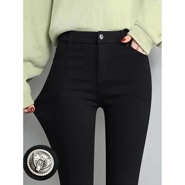 打底褲春秋女外穿夏季薄款女士休閑高腰修身加厚加絨鉛筆小腳褲子