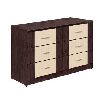 文創集-南亞塑鋼     艾格  南亞塑鋼4.1尺六抽斗櫃/收納櫃-123.4x47.8x75.9cm免組