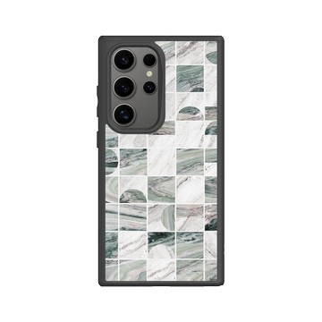 Galaxy S24 Ultra SolidSuit 黑 - 石紋與渲染 / Marble & Dreamy Gradient - 冰原