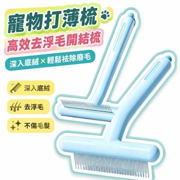 🎯快出快達 ✅貓梳子寵物打薄梳高效去浮毛開結梳貓咪專用梳毛清潔貓毛通用排梳 28E3