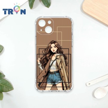 TRON IPhone 15 雜誌風女孩 四角防摔 軟殼 手機殼