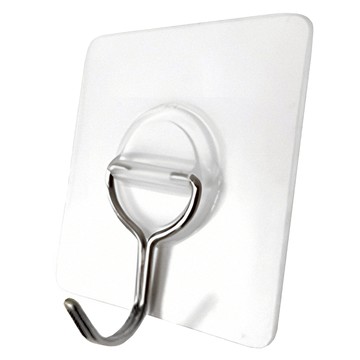 奈米膠無色痕掛勾無色痕掛鉤/牆壁掛鉤/浴室掛鉤/免打孔/掛勾貼片/免釘掛勾10件組 台灣製  60 x 60 x 20mm  8g  1組