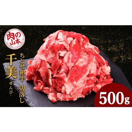 ふるさと納税 ちとせ和牛「千美」切落し 500ｇ＜肉の山本＞ 北海道千歳市