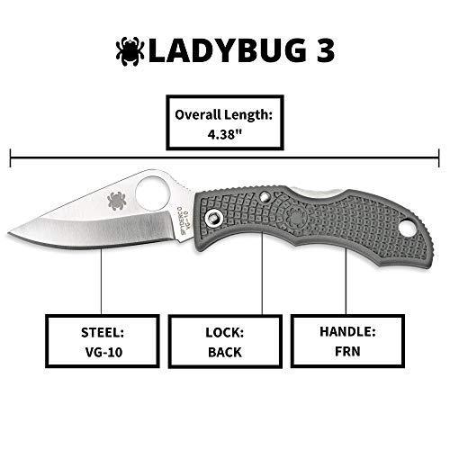 Spyderco レディバグ3 FRN フォリッジグリーン 直刃 LFGP3