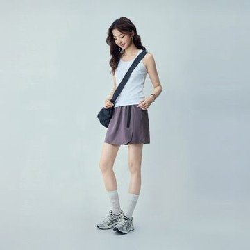 GIORDANO 女裝高彈力機能鬆緊腰短褲裙【雙色任選】