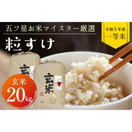 ふるさと納税 令和5年 千葉県産「粒すけ」20kg（玄米） 千葉県富津市