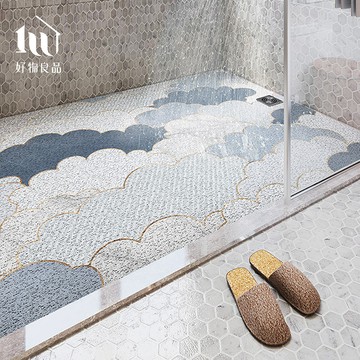 【好物良品】《雲朵》獨家專利設計可剪裁絲圈陽台浴室瀝水墊｜可訂製尺寸請聯繫LINE客服@haowu