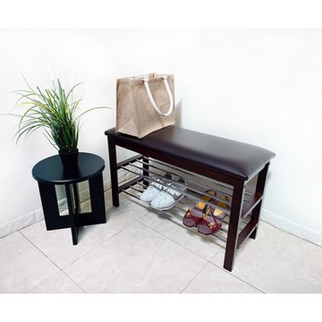 One 生活 皮革穿鞋椅 (寬80CM 皮革坐墊)