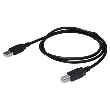 Cable 抗干擾USB A公-B公  180cm  黑色  1條