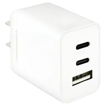 Dr.AV 聖岡科技 TYPE C & USB A 三孔 3.4A USB充電器  最大17W功率  PB-334AC  1個