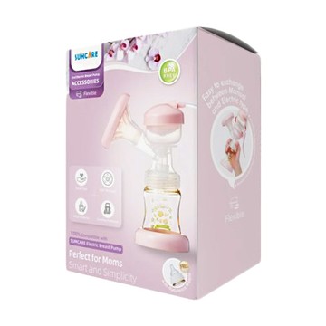 SUMCARE 2nd 電動吸乳器配件包 霧面防脹氣奶嘴  粉紅色  1組