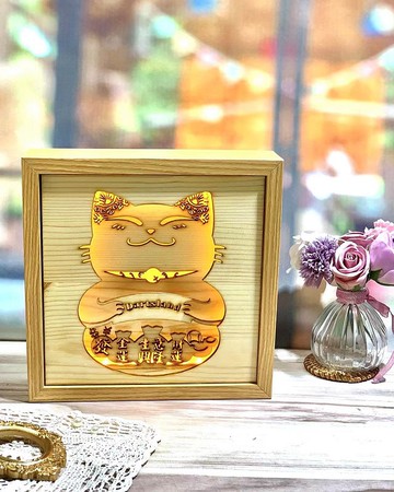 【客製化禮物】實木立體燈箱 開張誌慶 新店禮物