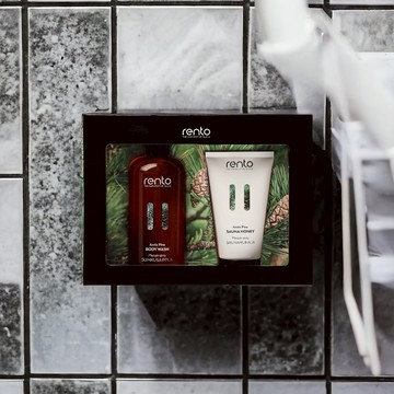 芬蘭 rento 沐浴桑拿蜜體膜組合 二款 - 北極松
