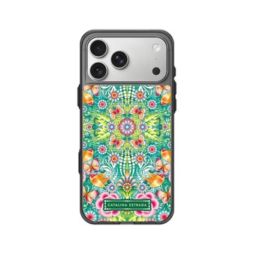iPhone 17 Pro Max Clear (相機按鈕) 酷墨灰 - Catalina Estrada - Turquoise Jungle