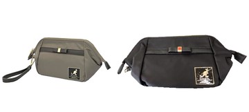 限時 滿3千賺10%點數↘ | ~雪黛屋~KANGOL 化妝包大容量分類包萬用包進口防水水晶布+皮革材質框型拉鍊大開口主袋L69253600