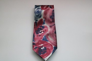 油画彩绘系列花卉领带巴洛克风格necktie