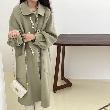 毛呢外套羊毛大衣-寬鬆雙面羊絨長版女外套5色74be1【獨家進口】【米蘭精品】