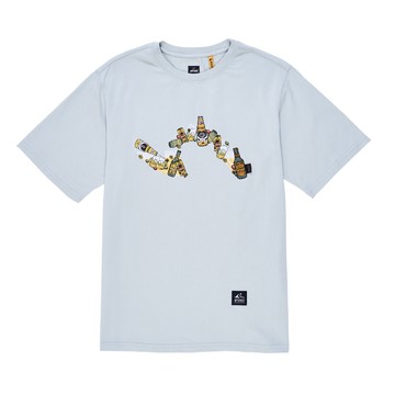 5th STREET｜山形｜男裝｜酒瓶袋花印花短袖T恤｜灰色