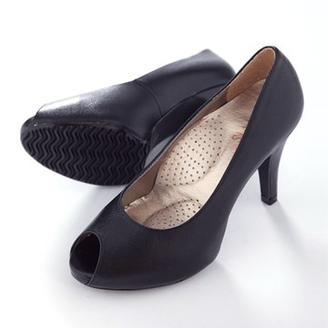 G.Ms. MIT系列-純手工完美比例魚口厚底高跟鞋-黑色40碼