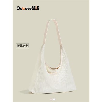 都淘韓系慵懶風帆布袋女士2025新款大容量學生上課通勤單肩腋下包