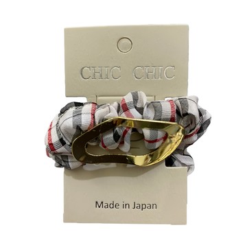 CHIC CHIC 日本造型髮扣組  格紋黑  不適用  1個