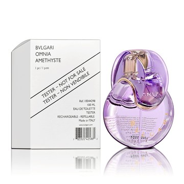 【BVLGARI】寶格麗 Omnia Amethyste 紫水晶女性淡香水 (100ML) TESTER 環保包裝 2025新版