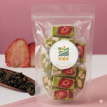 經典果乾牛軋糖_草莓包種茶、原味鳳梨、綜合莓果