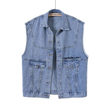 【巴黎精品】牛仔背心單寧馬甲-休閒個性寬鬆中長版女外套a1ci8