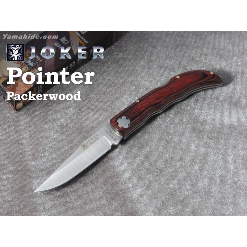 アウトドアナイフ ジョーカー NR67 ポインター パッカーウッド Joker POINTER STAMINA WOOD FOLDING POCKET KNIFE