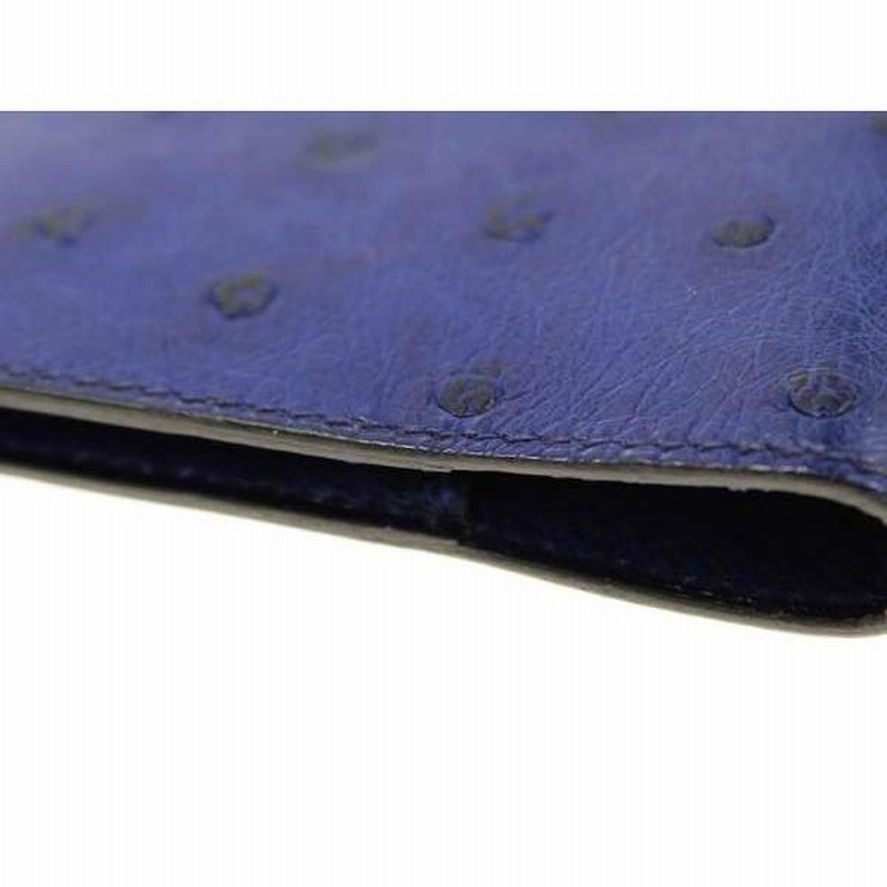 エルメス 手帳カバー アジェンダ ブルーサフィール×シルバー金具 