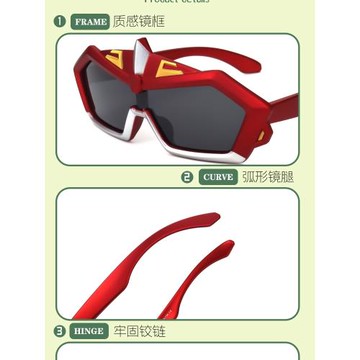 卡通鋼鐵俠兒童太陽眼鏡偏光防紫外線男童墨鏡硅膠柔軟送車盒新款