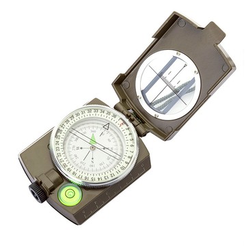 DIBOTE 迪伯特 戶外登山專業金屬指北針 綠色 W3200-2  1個