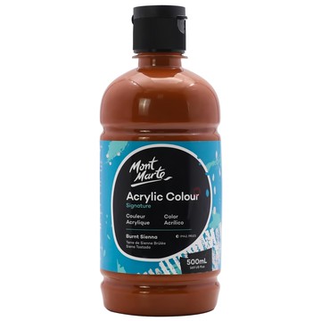 Mont Marte 蒙瑪特 壓克力顏料 Burnt Sienna 500mL  1色