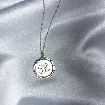MIH 金工首飾 | 印記 Seal 純銀字母項鍊 letter silver necklace