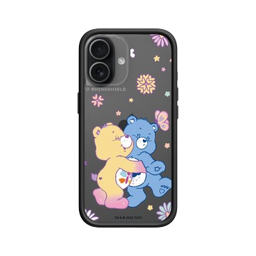iPhone 17 Mod NX -邊框背蓋組合 (相機按鈕) 黑 - Care Bears - 抱一個
