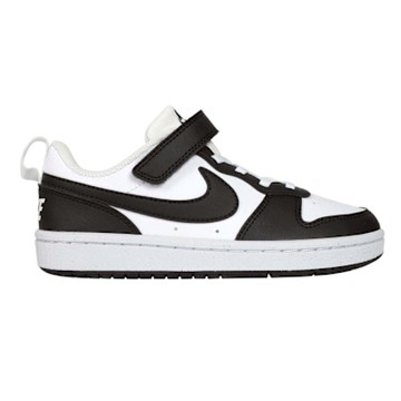 NIKE COURT BOROUGH LOW RECRAFT 男女中童運動休閒鞋 DV5457-131 白黑