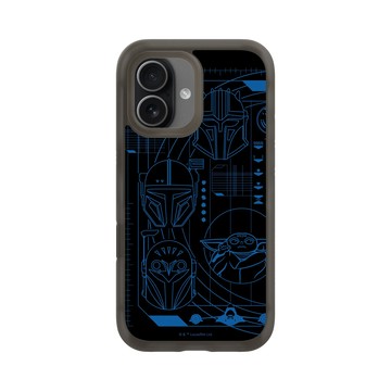 iPhone 17 AirX 本質黑 - 迪士尼-星際大戰 Star Wars - 曼達洛人-線稿風格