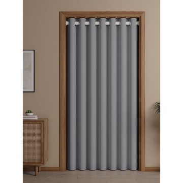 門簾隔斷簾免打孔家用布簾空調試衣間臥室衛生間廚房柜子遮擋簾子