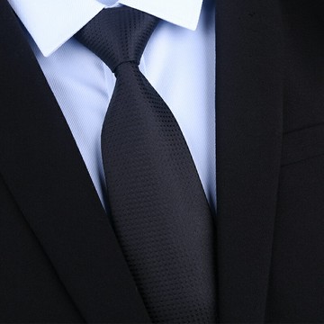 8厘米黑色領帶男士正裝襯衣領帶真絲領帶 桑蠶絲領帶工作商務領帶