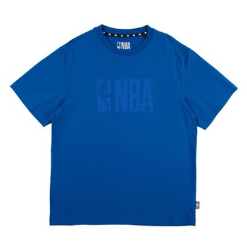 NBA 基本版 經典LOGO 短袖上衣-藍色系-3425101782