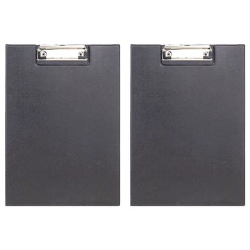 deLi 得力 直式丹麥夾 A4  黑色  2個